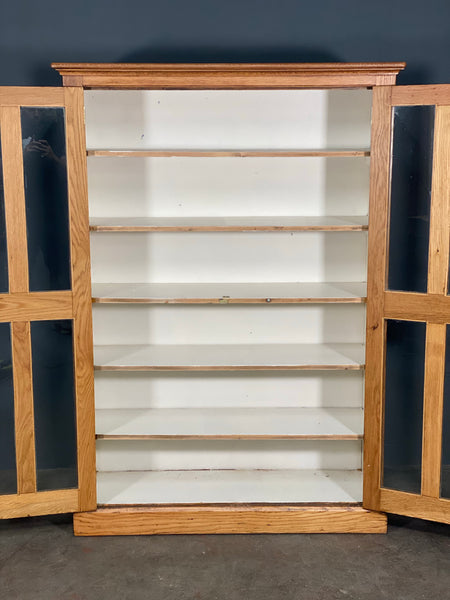 Antique School Lab Display Cabinet