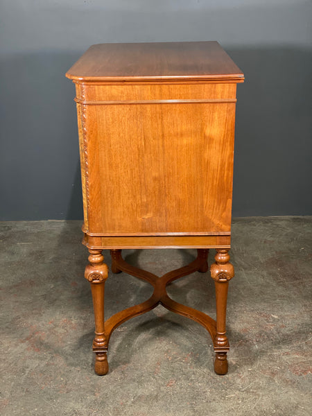 Burr Walnut Cabinet by T Justice & Sons of Dundee