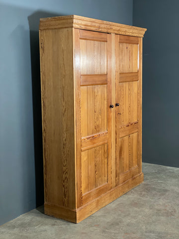 Pitch Pine Church Vestry Cupboard