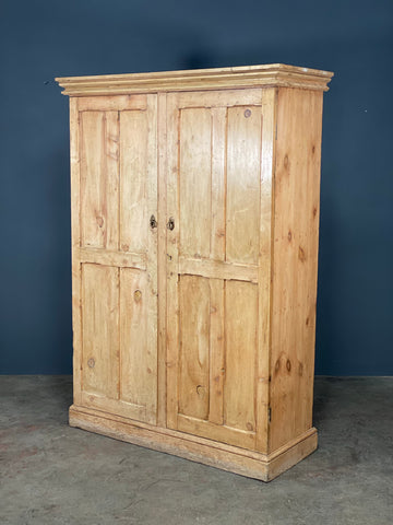Large Victorian Pine School Housekeepers Cupboard