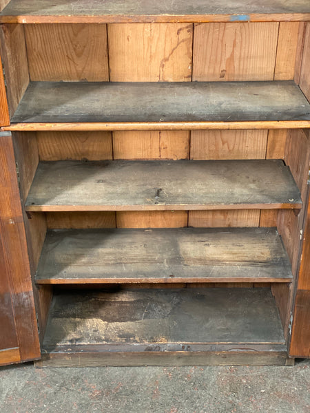 Victorian Pitch Pine Church Cupboard