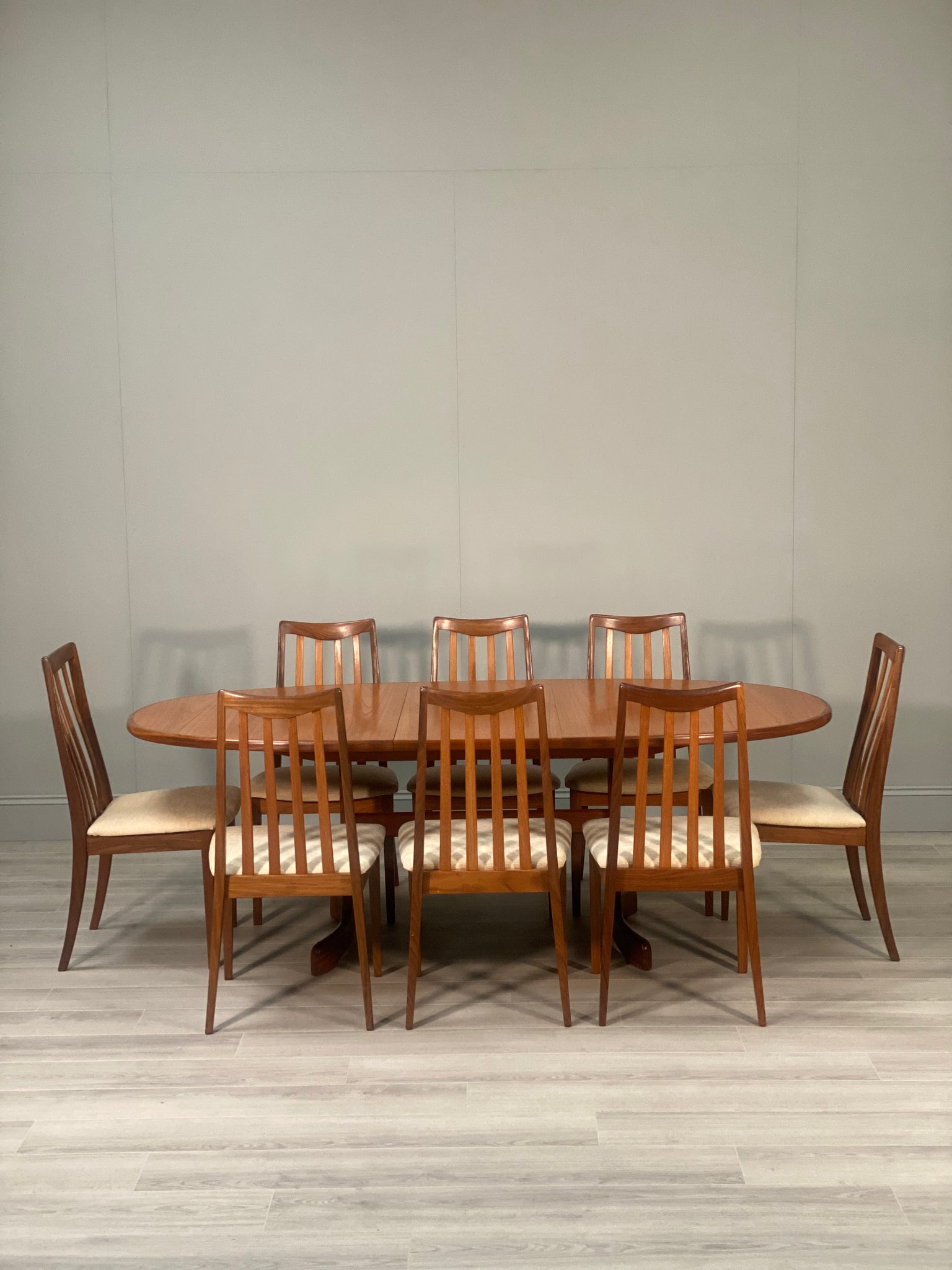 Mid Century G Plan Teak Dining Table And 8 Chairs