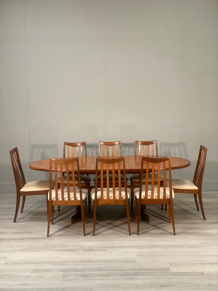 Mid Century G Plan Teak Dining Table And 8 Chairs
