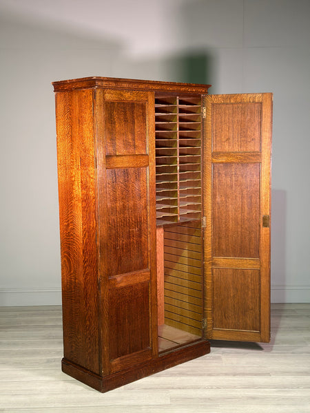 Antique Oak Pigeon Hole Cupboard