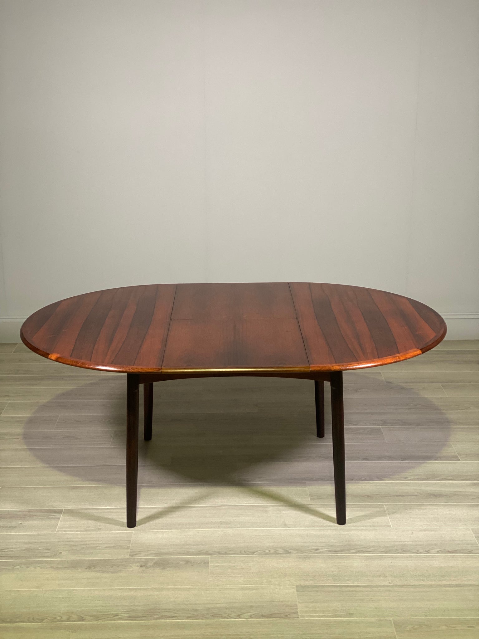 Mid Century Danish Rosewood Extending Dining Table