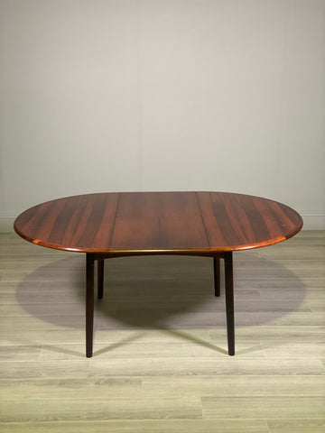 Mid Century Danish Rosewood Extending Dining Table