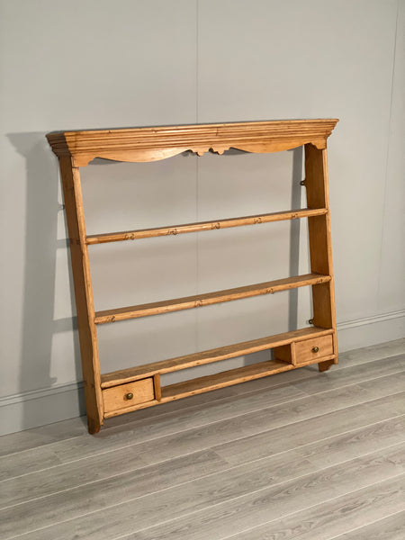 19th Century Pine Kitchen Wall Rack