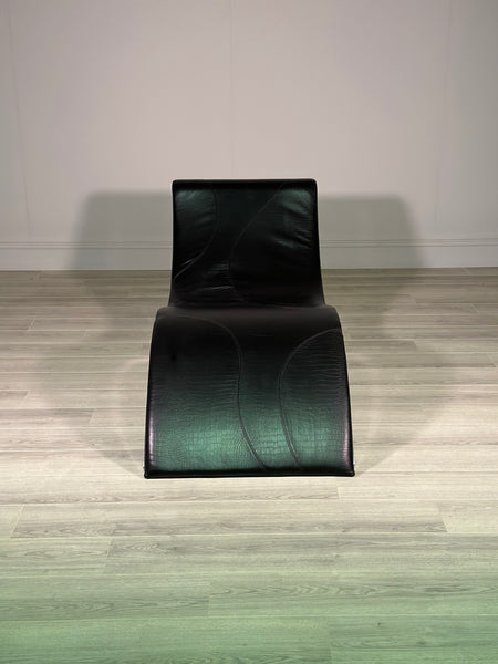 Leather Leonardo Dainelli Sylvester Cattelan Italian Chaise Longue