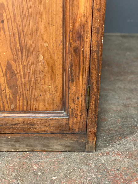 Victorian Pitch Pine Church Cupboard