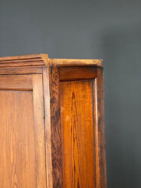 Victorian Pitch Pine Church Cupboard