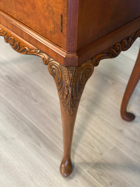 Mid 20th Century Burr Walnut Cocktail Cabinet