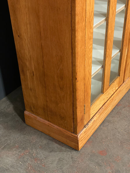 Antique School Lab Display Cabinet