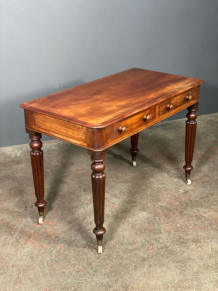 Rare Victorian Army And Navy C S L Mahogany Campaign Writing Desk