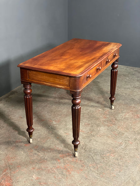 Rare Victorian Army And Navy C S L Mahogany Campaign Writing Desk