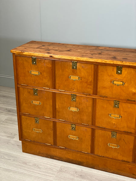 Antique Bank Of Postal Drawers