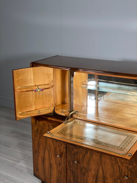 A Mid Century Walnut Cocktail Cabinet By Beautility