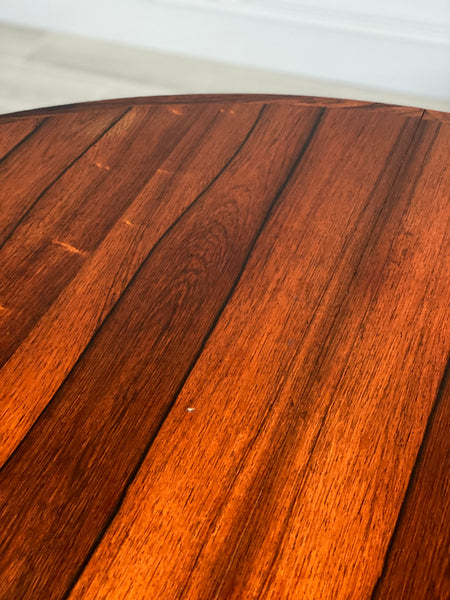 Mid Century Danish Rosewood Extending Dining Table