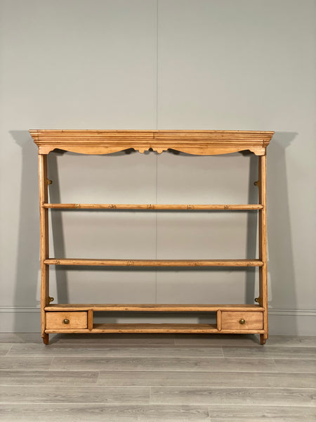 19th Century Pine Kitchen Wall Rack