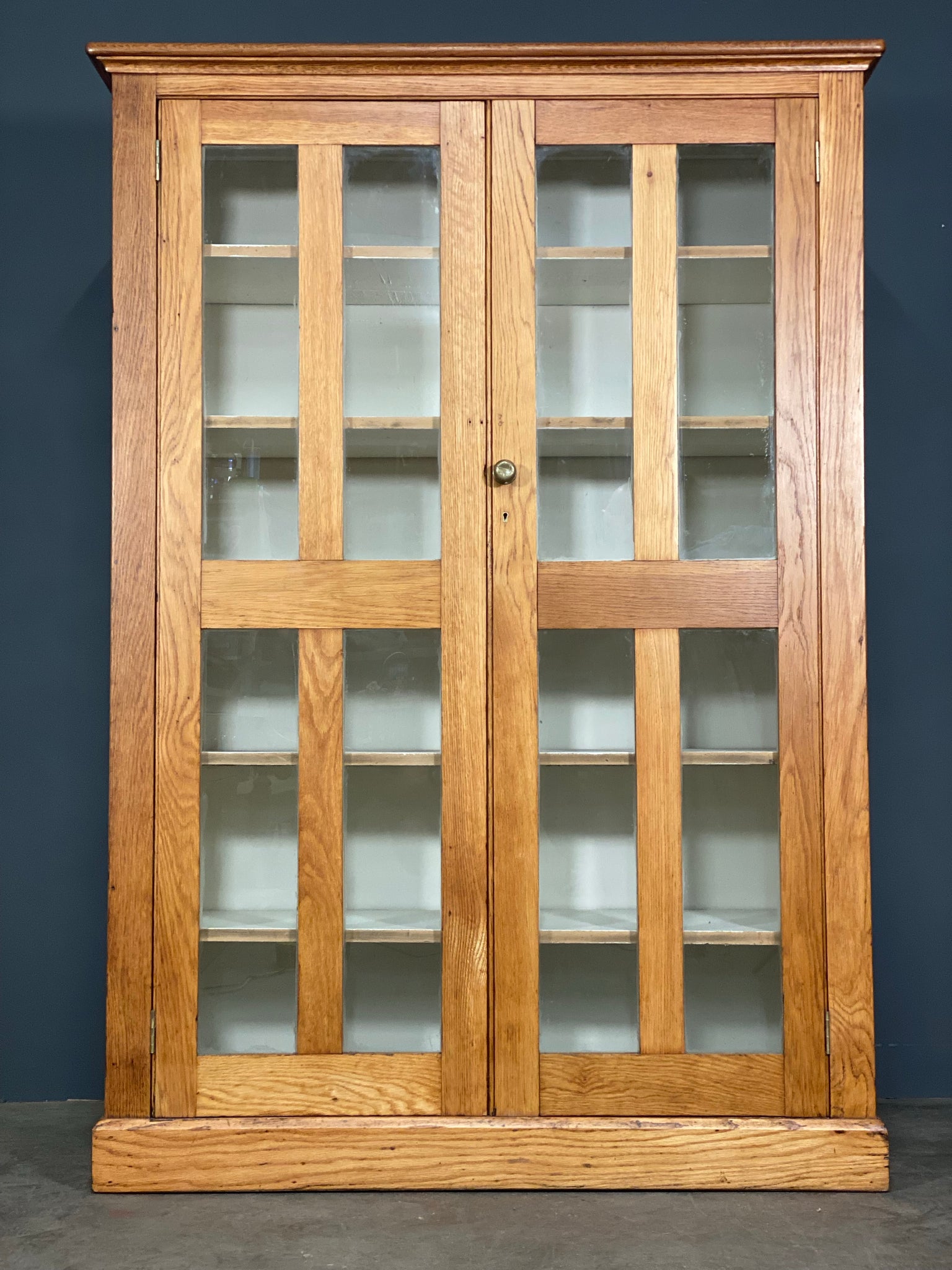 Antique School Lab Display Cabinet