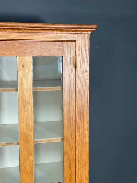 Antique School Lab Display Cabinet