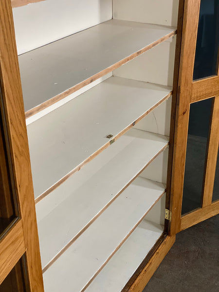Antique School Lab Display Cabinet