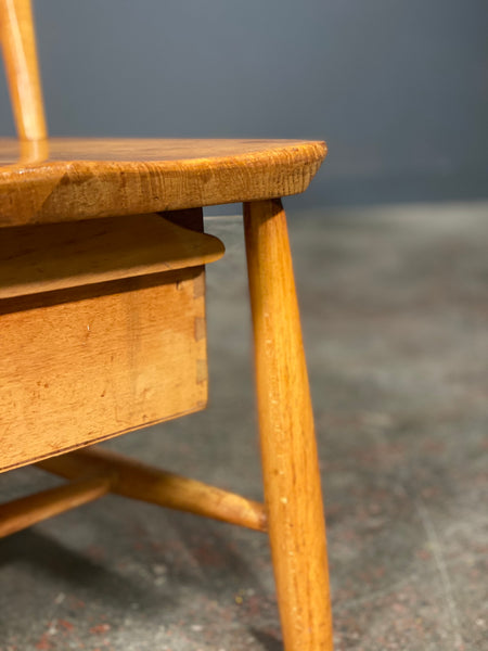 Small Ercol Nursing Chair With Drawer