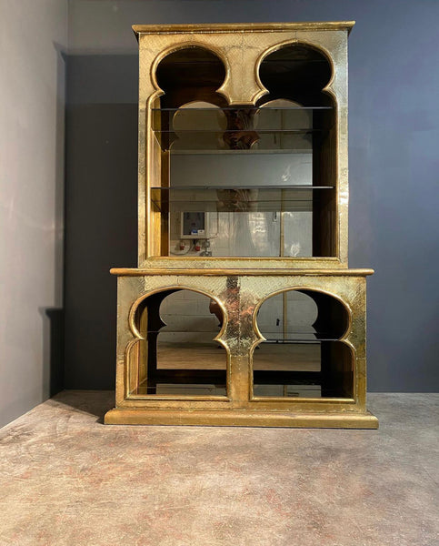Rare Rodolfo Dubarry Large Brass Cabinet c1970