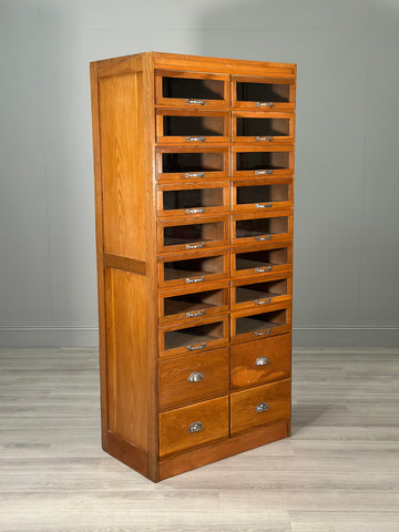 Large Oak Haberdashery Shop Cabinet c.1950
