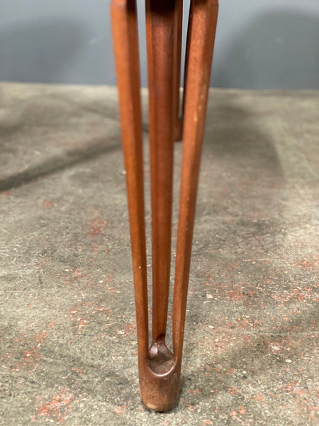 Mid Century Rosewood Veneer Tripod Coffee Table