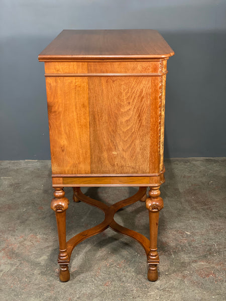 Burr Walnut Cabinet by T Justice & Sons of Dundee