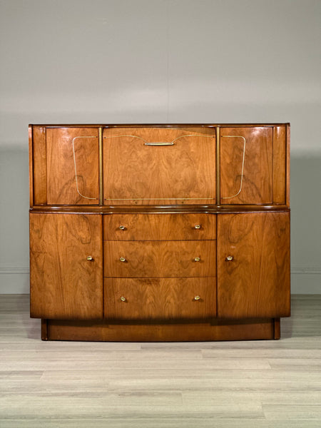 A Mid Century Walnut Cocktail Cabinet By Beautility