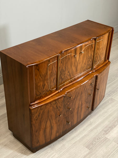 A Mid Century Walnut Cocktail Cabinet By Beautility