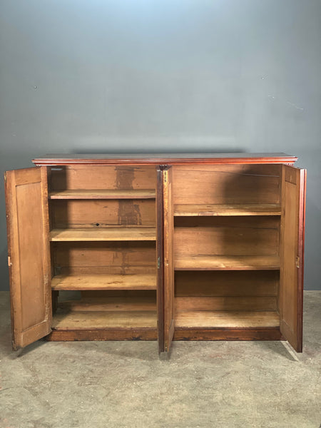 Large Figured Mahogany Georgian Cupboard