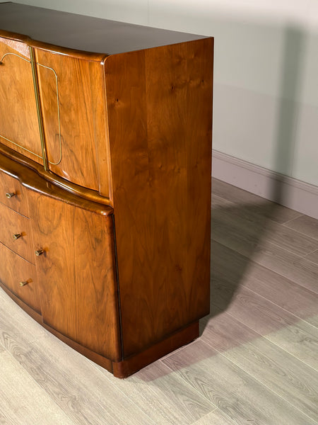 A Mid Century Walnut Cocktail Cabinet By Beautility