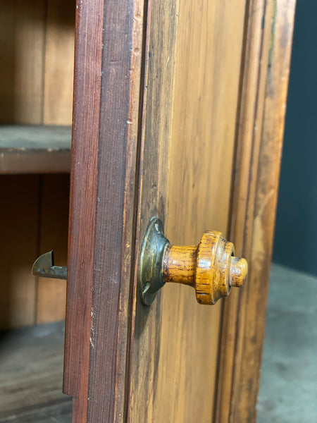 Victorian Pitch Pine Church Cupboard