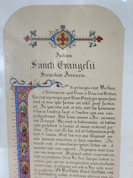 Vintage Set Of Latin Altar Card’s In Gilt Frames