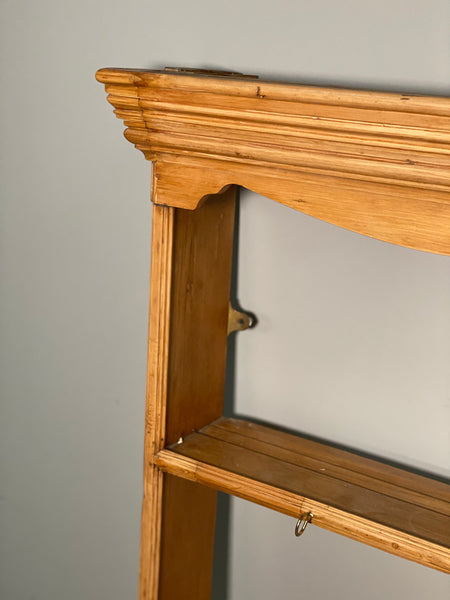19th Century Pine Kitchen Wall Rack