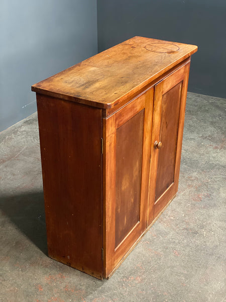 Late 19th Century Pine School Cupboard