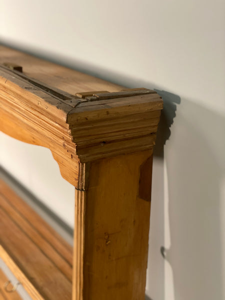 19th Century Pine Kitchen Wall Rack