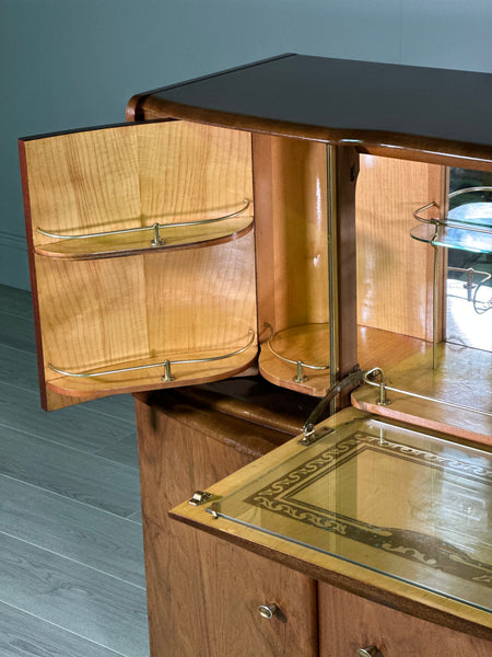 A Mid Century Walnut Cocktail Cabinet By Beautility