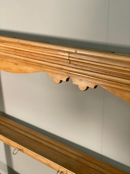 19th Century Pine Kitchen Wall Rack