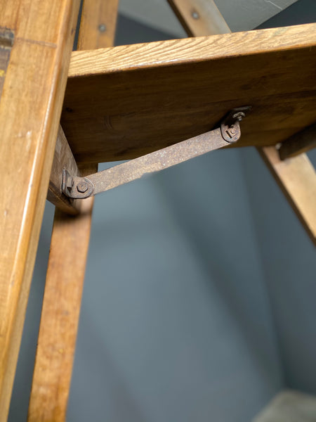 Mid 20th Century Set Of Large Pine Step Ladders By G C Dewey Of Stoke