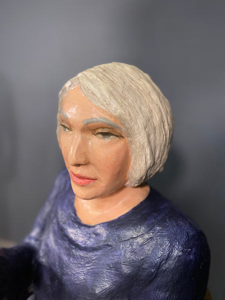 Life Size Fibreglass Sculpture's Of Man And Women By Paul Williams