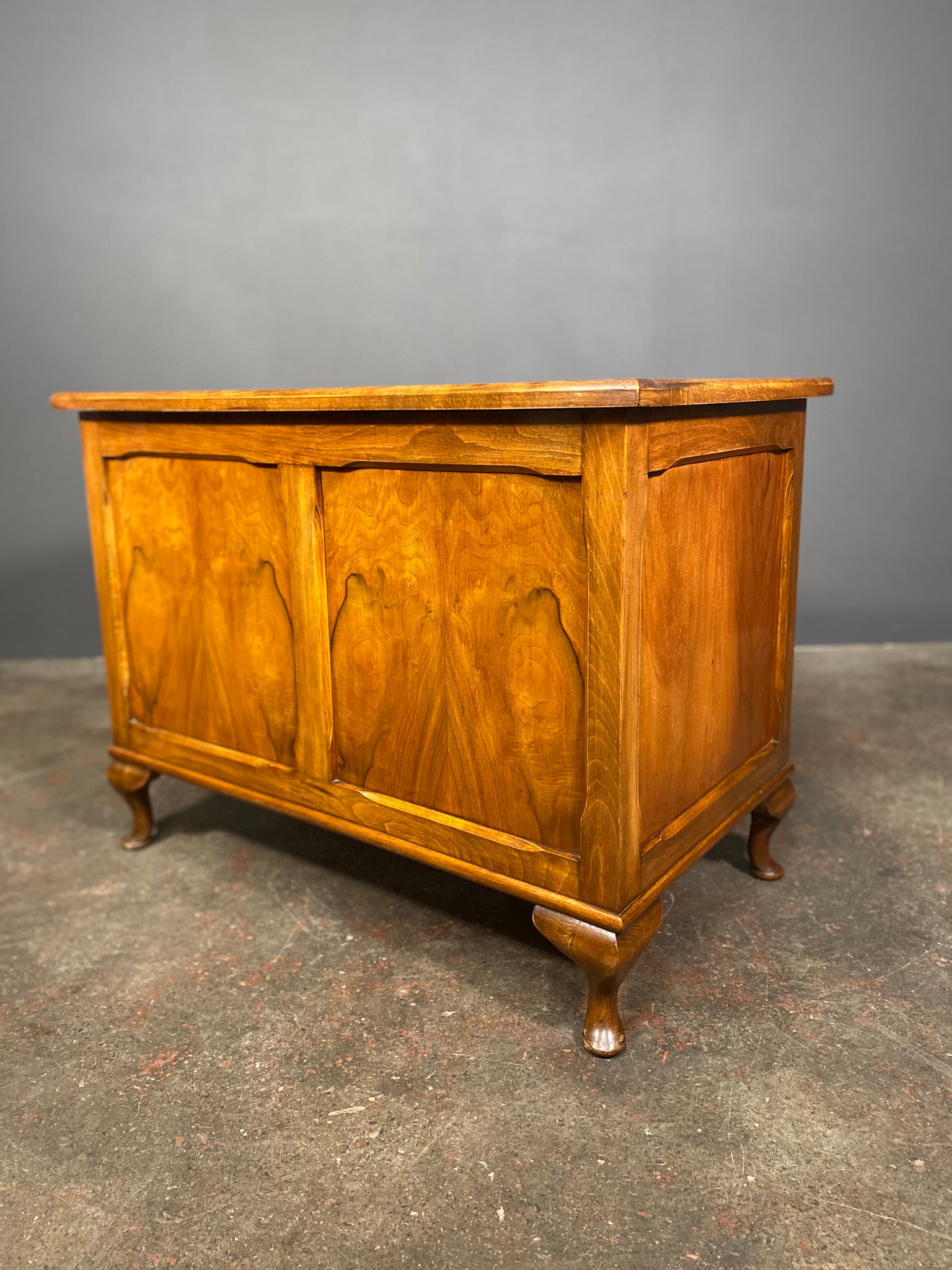 Mid 20th Century Walnut Bedding Box