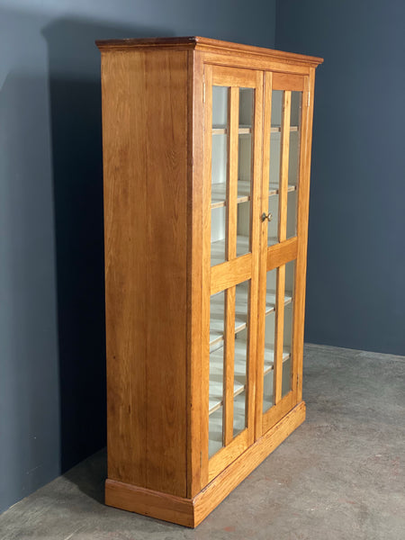 Antique School Lab Display Cabinet