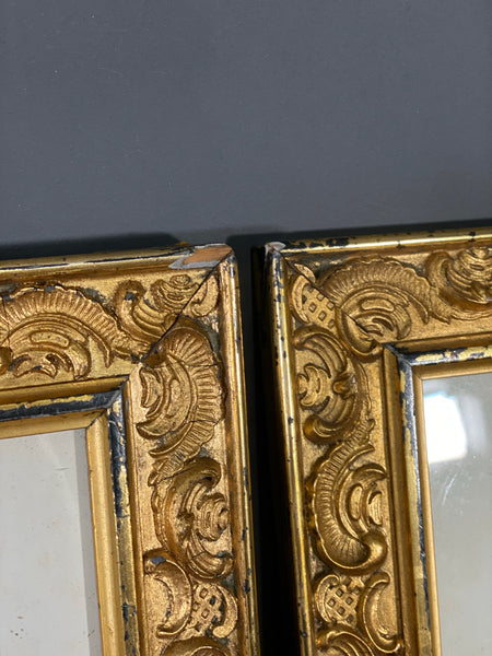 Vintage Set Of Latin Altar Card’s In Gilt Frames