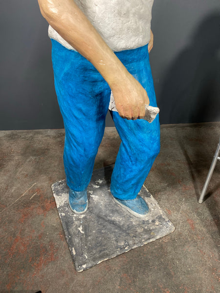 Life Size Fibreglass Sculpture's Of Man And Women By Paul Williams