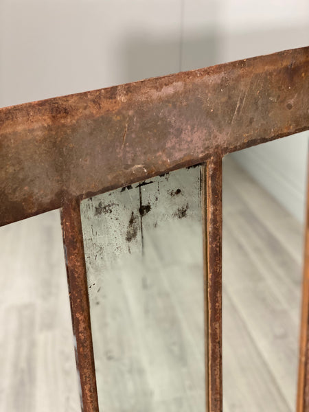 Large Antique Cast Iron Mirror