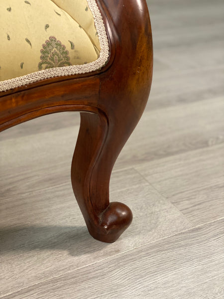 Victorian Style Balloon Back Armchair