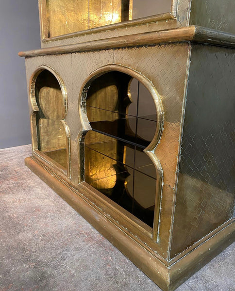 Rare Rodolfo Dubarry Large Brass Cabinet c1970